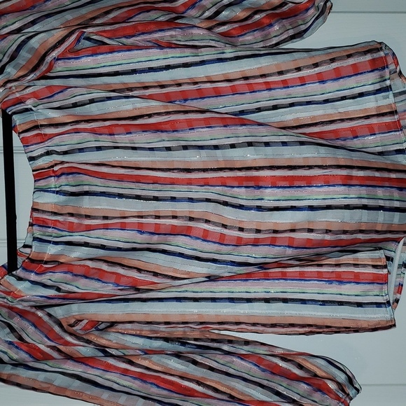Milly Off The Shoulder Striped Top Size Small - Picture 5 of 8